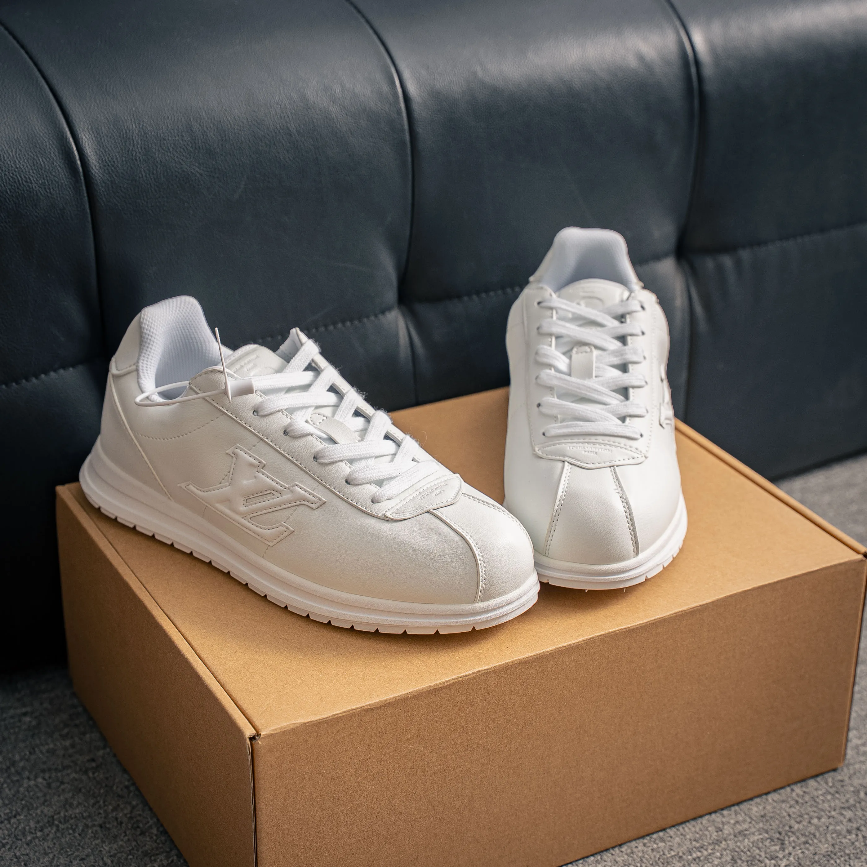 # LOUIS VUITTON x Nigo lv Buttersoft Cowhide Leather FW 25 Lace-Up Low-Top Shoes Same Style